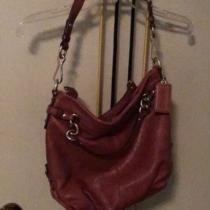 Authentic Rose Coach Shoulder Bag